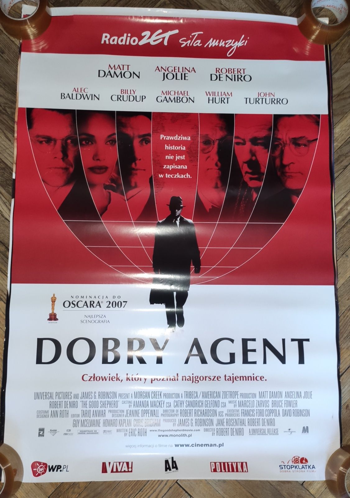 Dobry agent plakat filmowy oryginalny Matt Damon Jolie de Niro