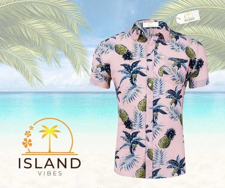 Koszula Hawajska Na Lato Wakacje Island Vibes r. XL