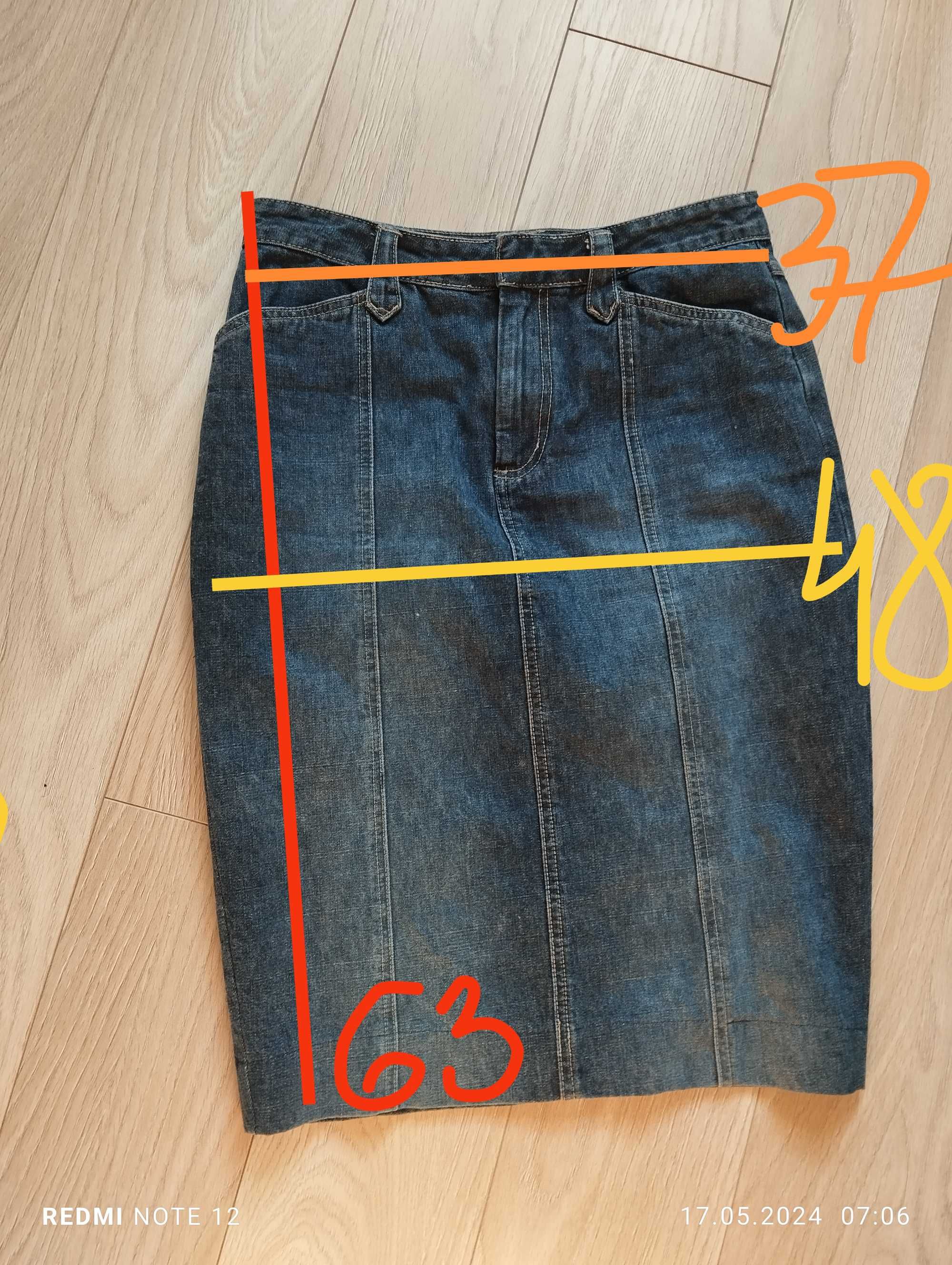 Spódnica ołówkowa jeans L