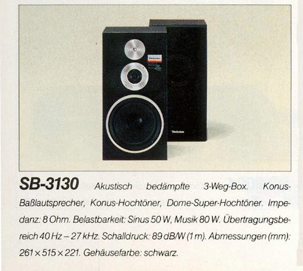 Technics SB-3130 kolumny głośnikowe w pięknym stanie.