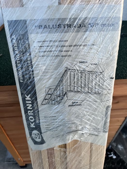 Balustrada drewniana MP Max kornik nowe zapakowane