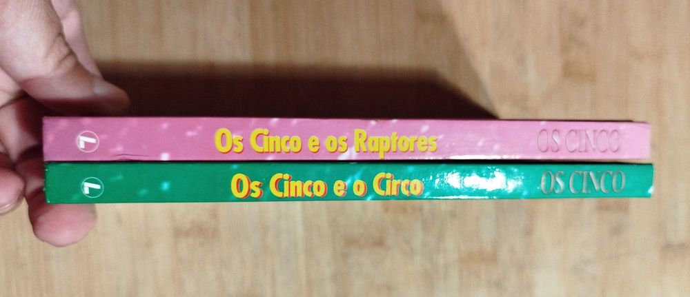 Livros antigos D´Os Cinco de Enid Blyton
