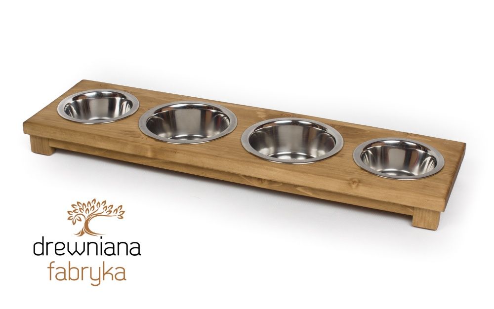 Bufet stojak cztery miski Pies/Kot MIX XS/S