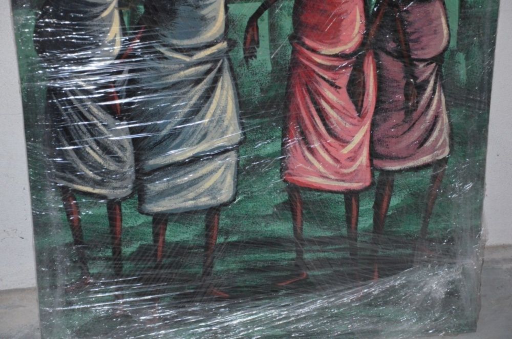 Tela Africana –Kitandeiras(Vendedoras de Rua ou de Mercado)-0,69x1,07