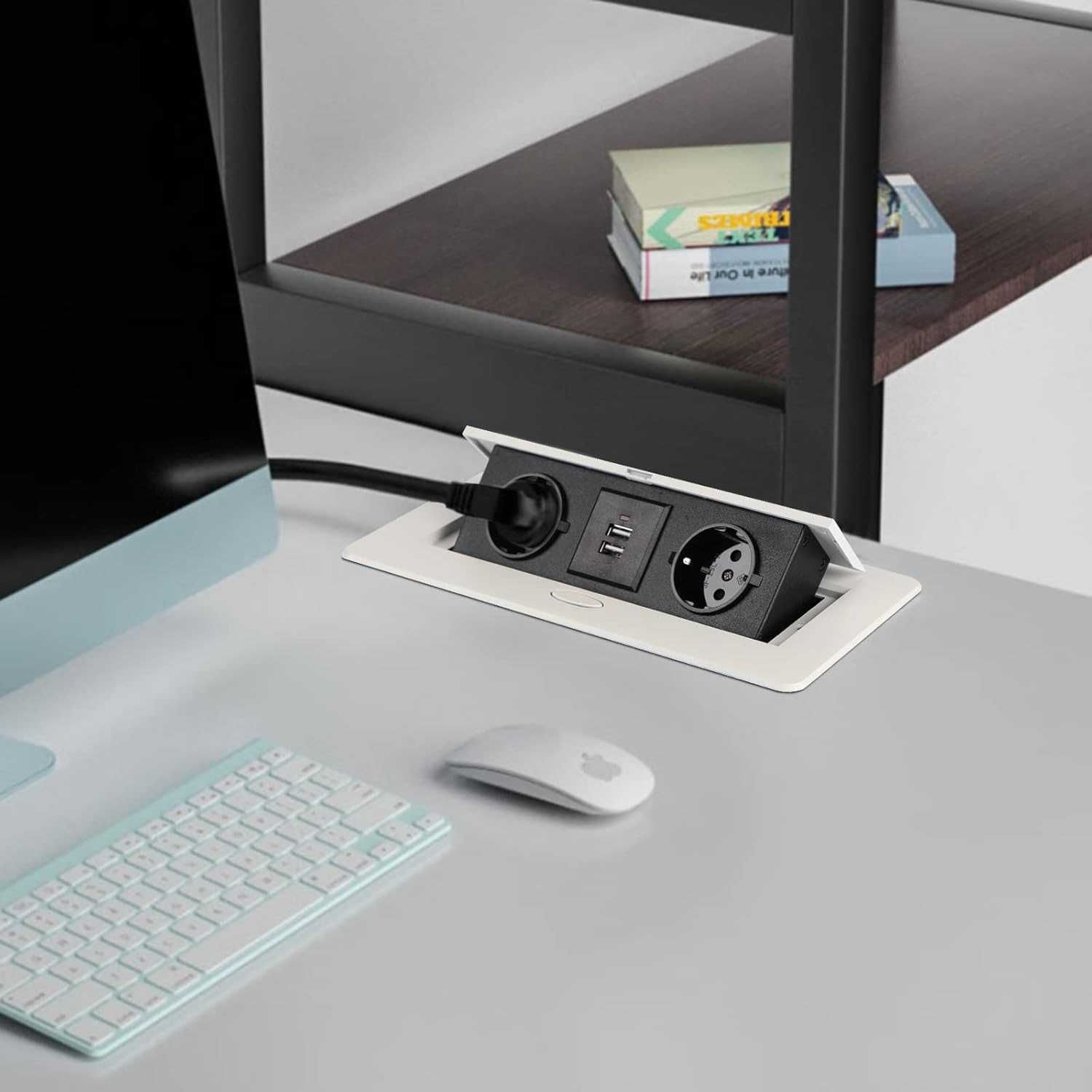 Nowe gniazdo stołowe / gniazdko na blat / listwa wtykowa / USB !3972!