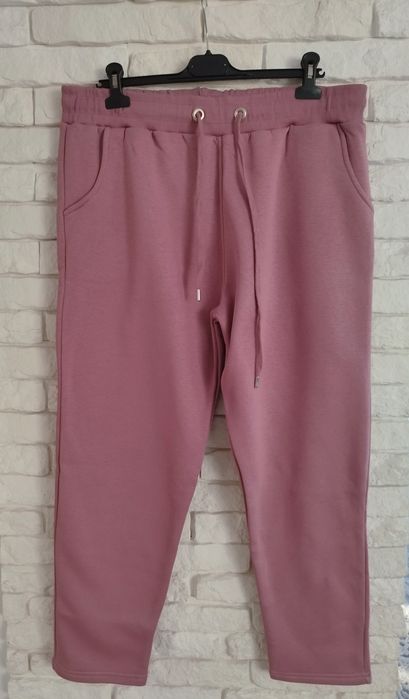 Zentex ciepłe spodnie dresowe plus size xxxl 50 52