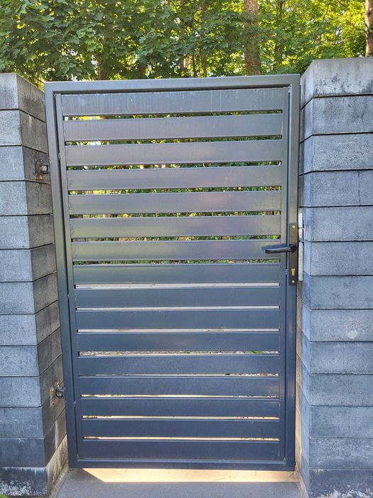 Ogrodzenie + brama przesuwna + furtka (używane)