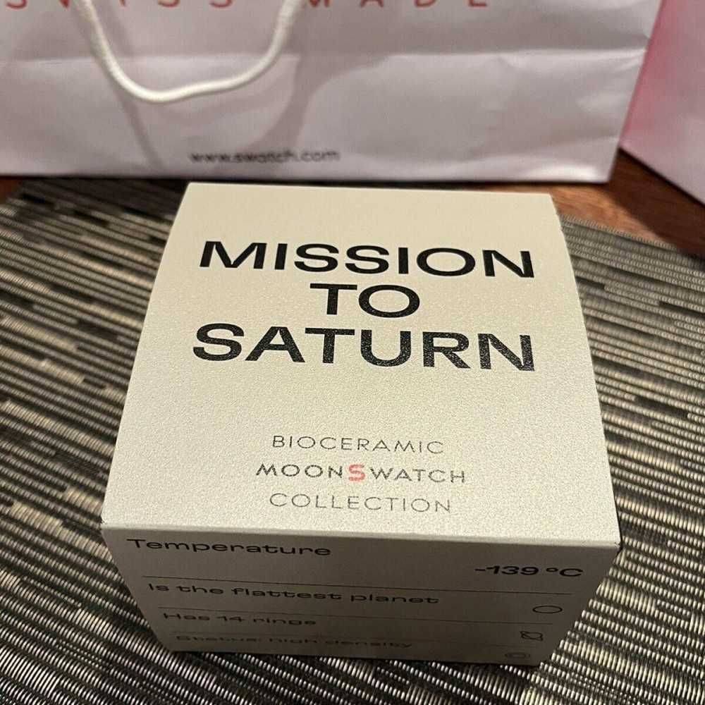 SO33T100 Biocéramique Saturn – Omega x Swatch