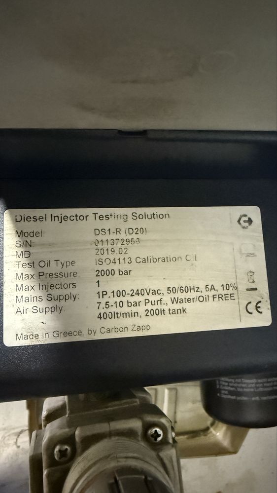 Tester wtryskiwaczy stol probierczy carbon zapp eps