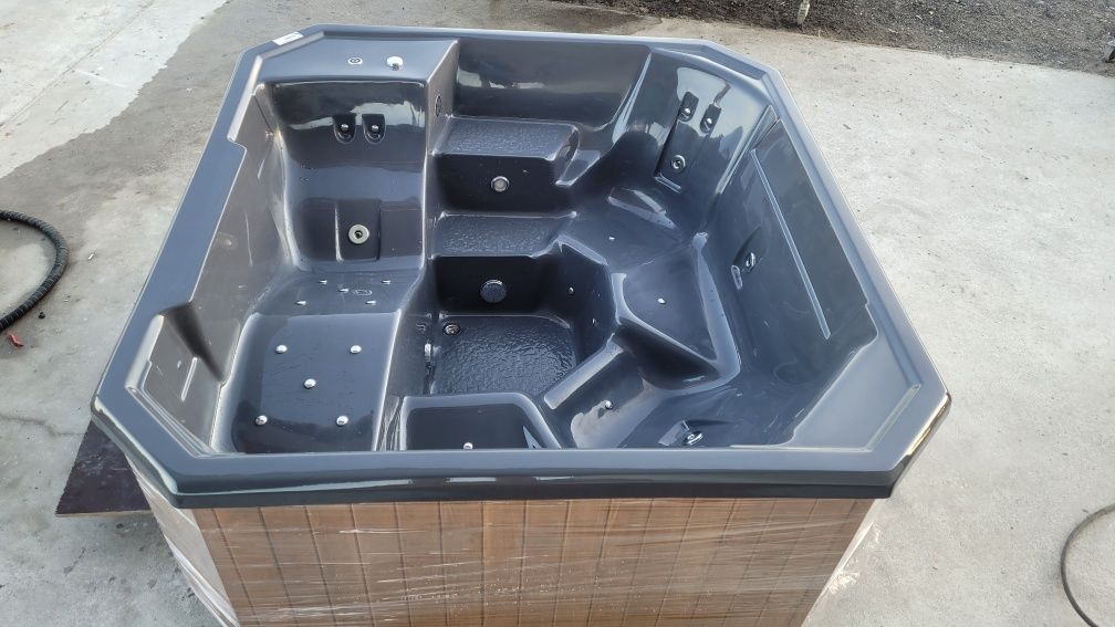 Jacuzzi balia z piecem bania gorąca beczka HOT TUB SPA sauna EUROLINE