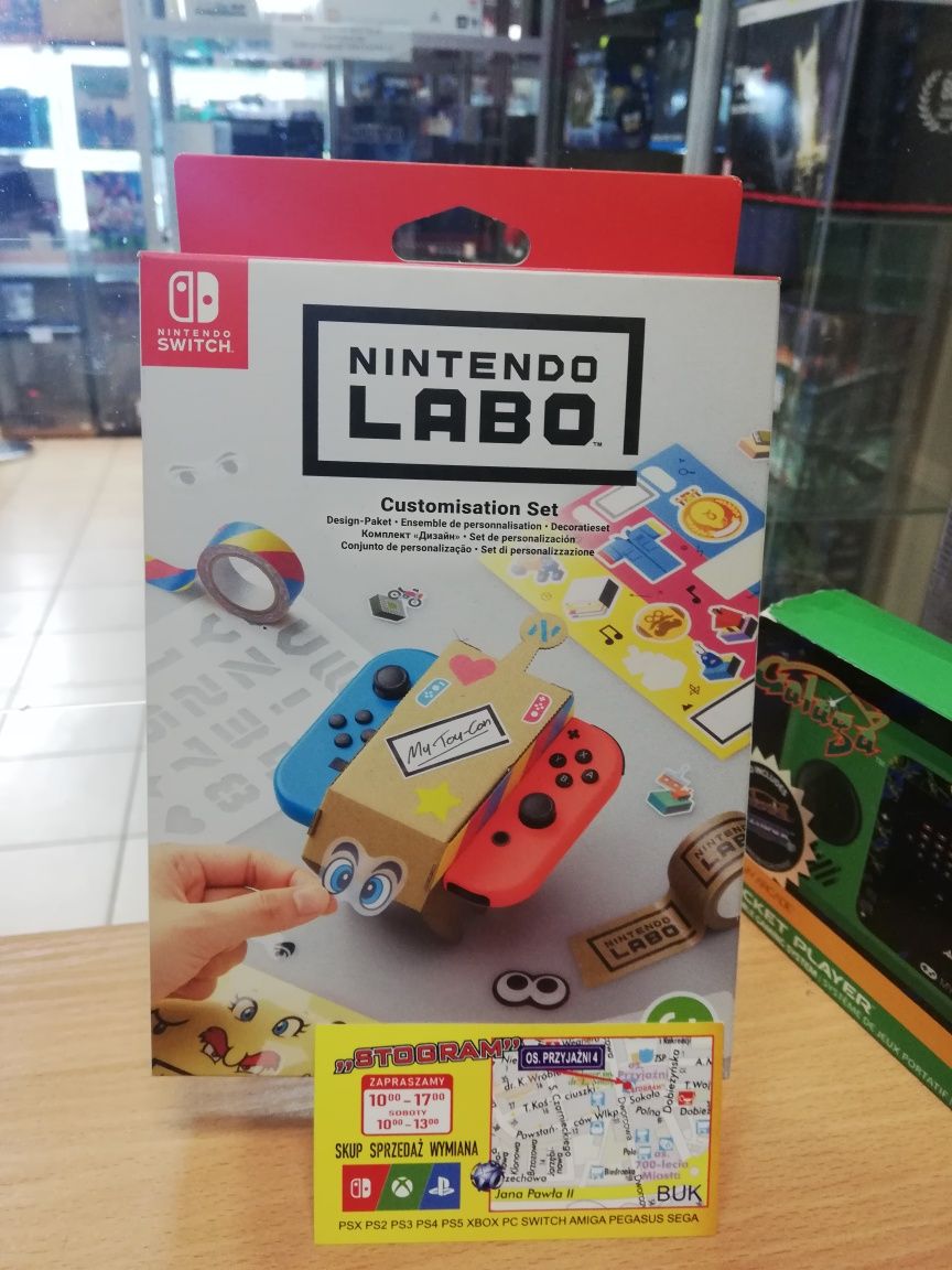 Switch Nintendo Labo Customization Set Gra Zabawa Zestaw Nowe