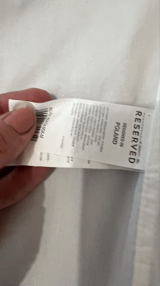 Biała Koszula galowa męska Slim fit chłopiec 170 cm