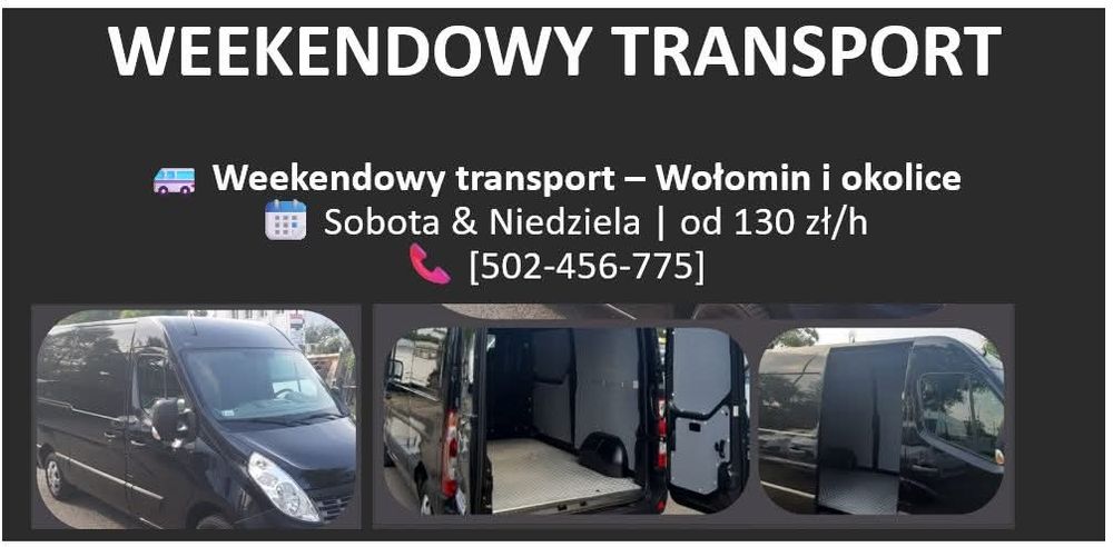 Usługi transportowe weekendy
