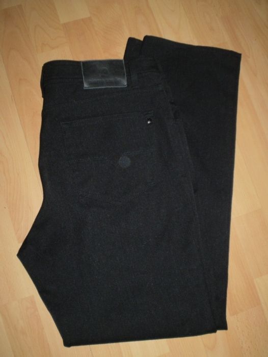 Spodnie męskie czarne roz XL / XXL, W36L32 * Pierre Cardin