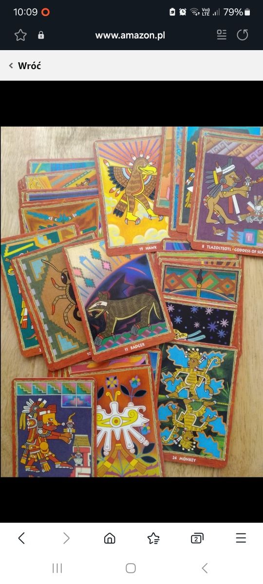 Oryginalne karty nahualli animal oracle