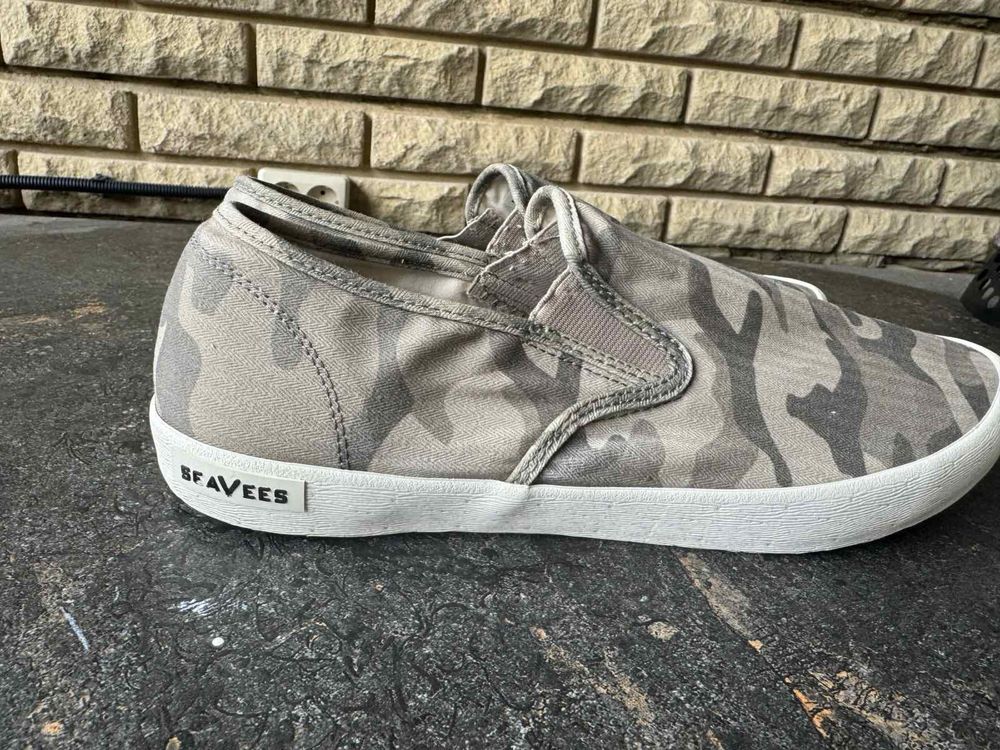 Кроссовки мокасины SeaVees Baja Slip-On Saltwash Sage Camo