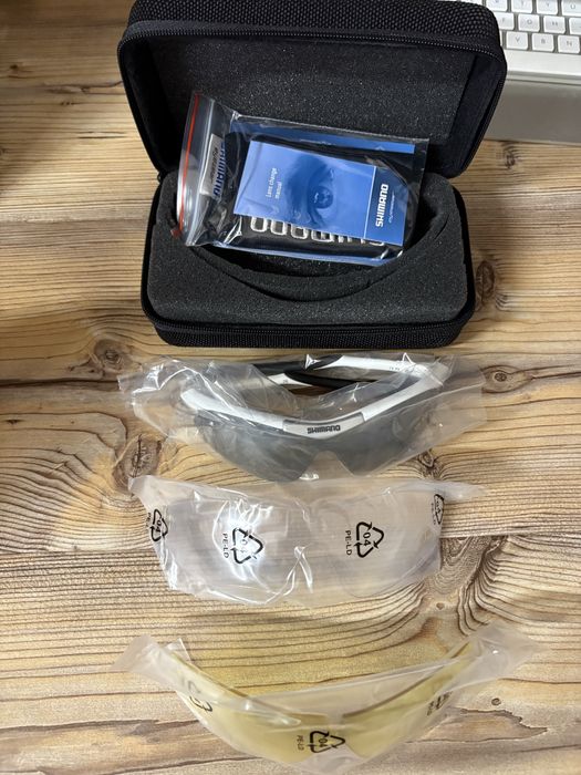 Okulary rowerowe Shimano Zenith Alpine White