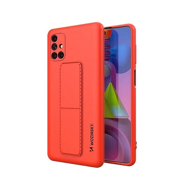 Wozinsky Kickstand Case elastyczne silikonowe etui z podstawką Samsung