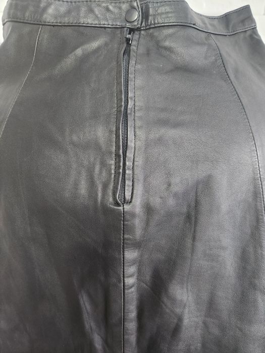 Спідниця з натуральної шкіри