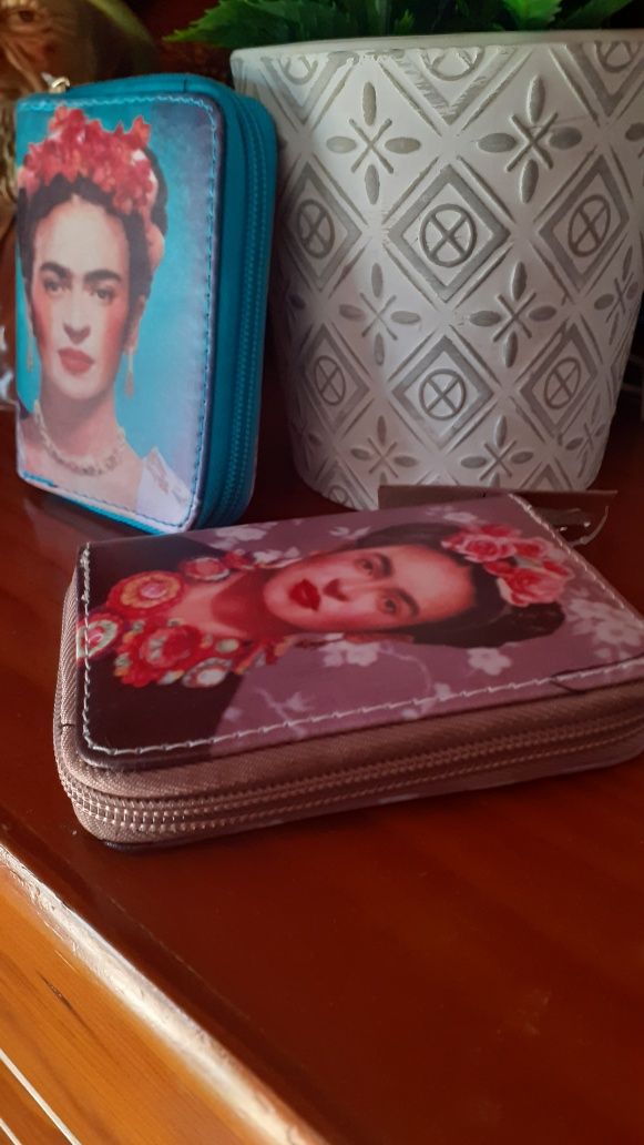 Carteira Estilo retro Vintage Frida Khalo porta Moedas Cacem Novo