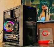 ПК RX580/ Ryzen 5 1600/ DDR4 s-AM4 игровой компьютер