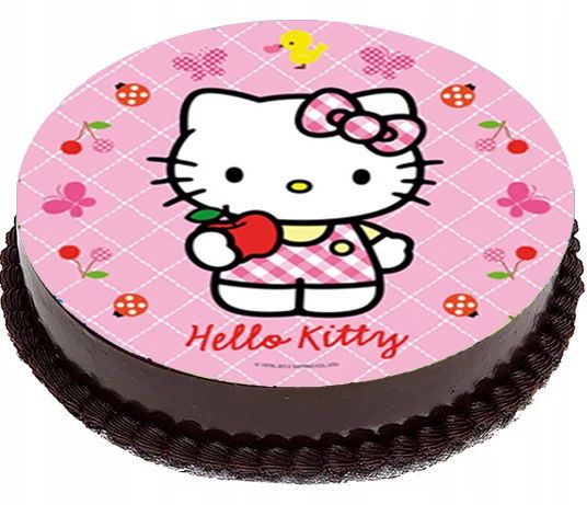 Opłatek waflowy na tort "Hello Kitty" Jakosc. Smak wanili