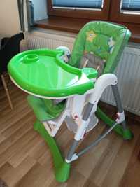 Krzesełko do karmienia dziecka zielone