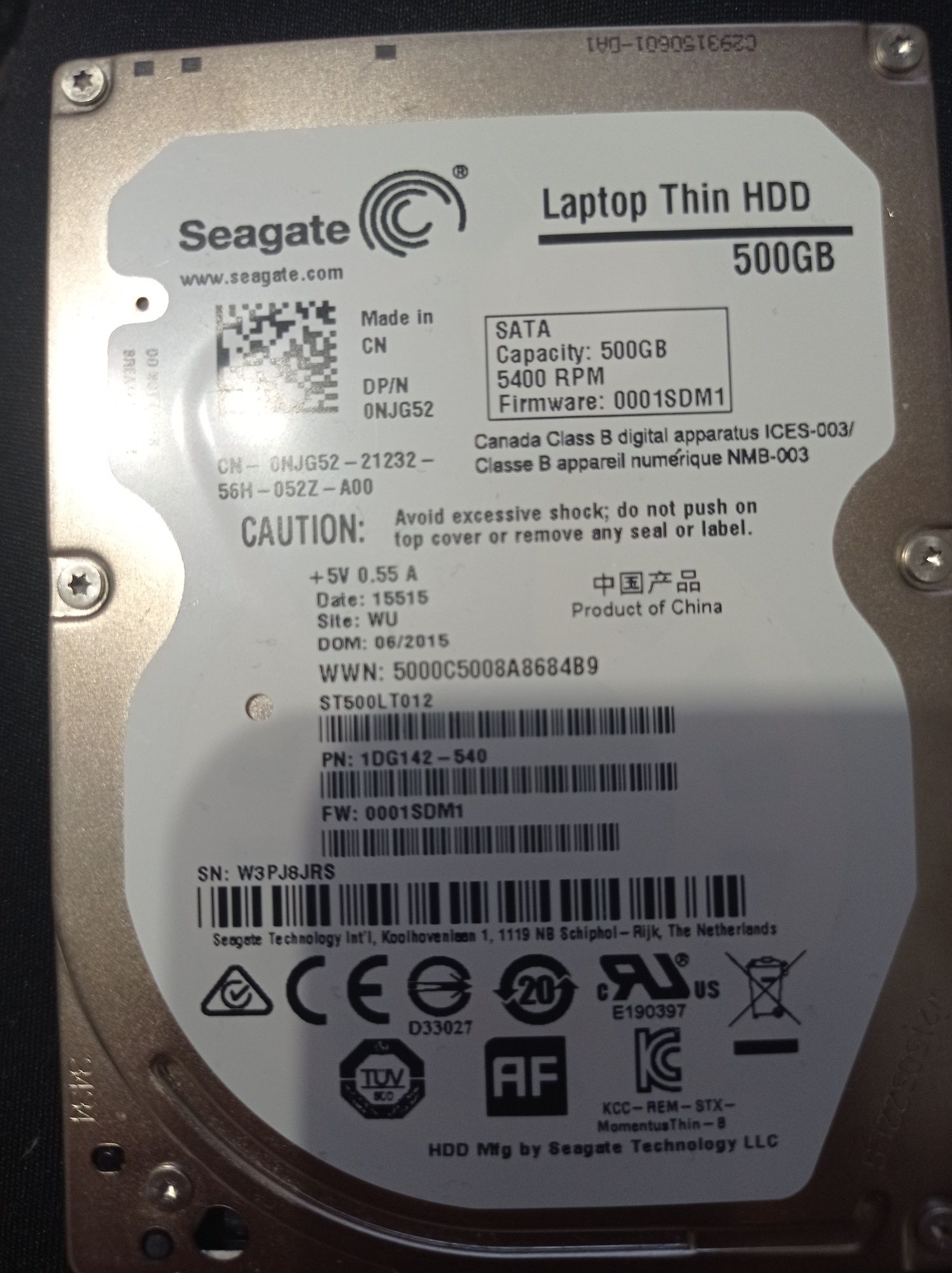 Жорсткий диск Seagate Laptop thin HDD 500GB