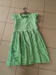 Letnia luźna sukienka obszerny dół vintage sztucz jedwab made in italy