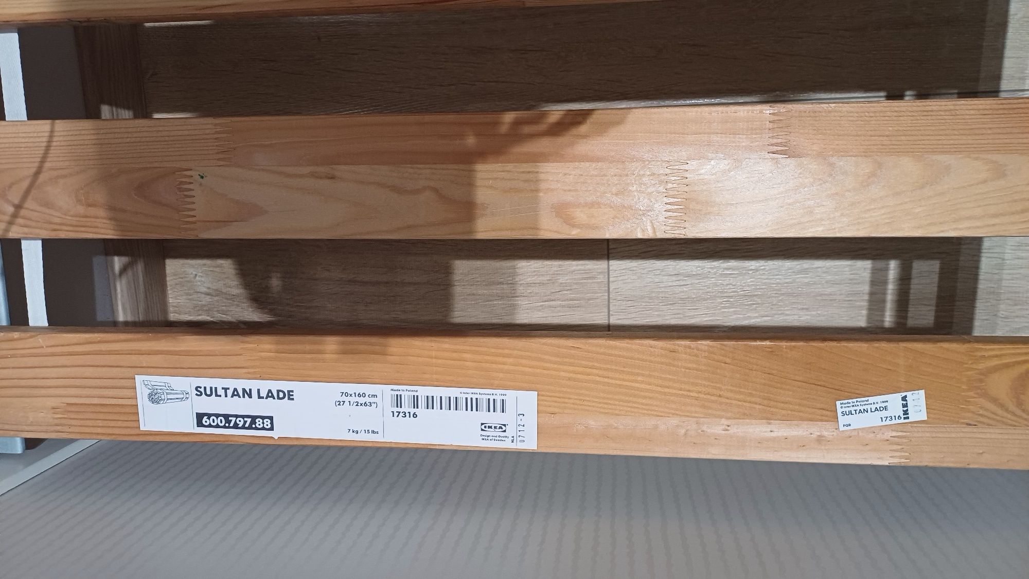 Łóżko 80x160 ikea, odbiór osobisty. Łóżko rozłożone.