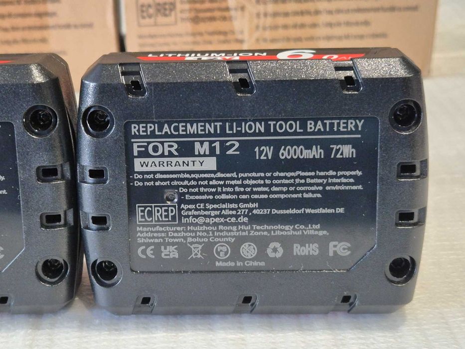 Akumulator zamienny bateria Li-Ion do Milwaukee 12 V pojemność 6Ah M12