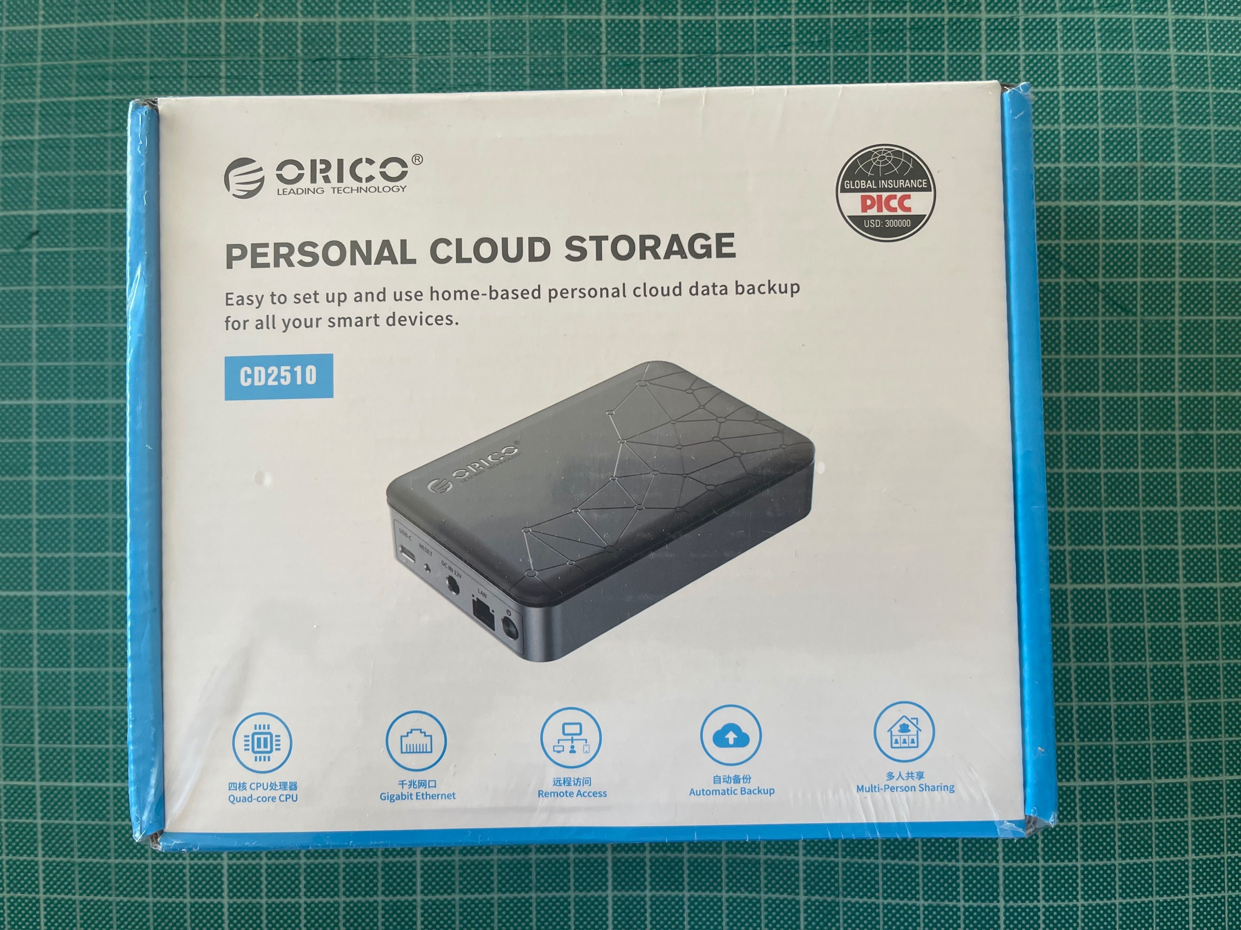 Orico Personal CLoud (novo) + Western Digital RED 2.5"