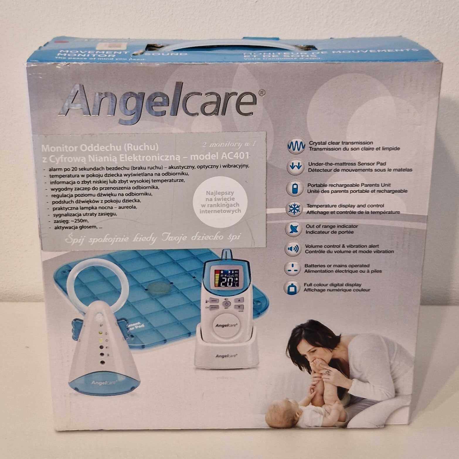 Angelcare monitor oddechu + niania Ac-401 (1 Płytka)