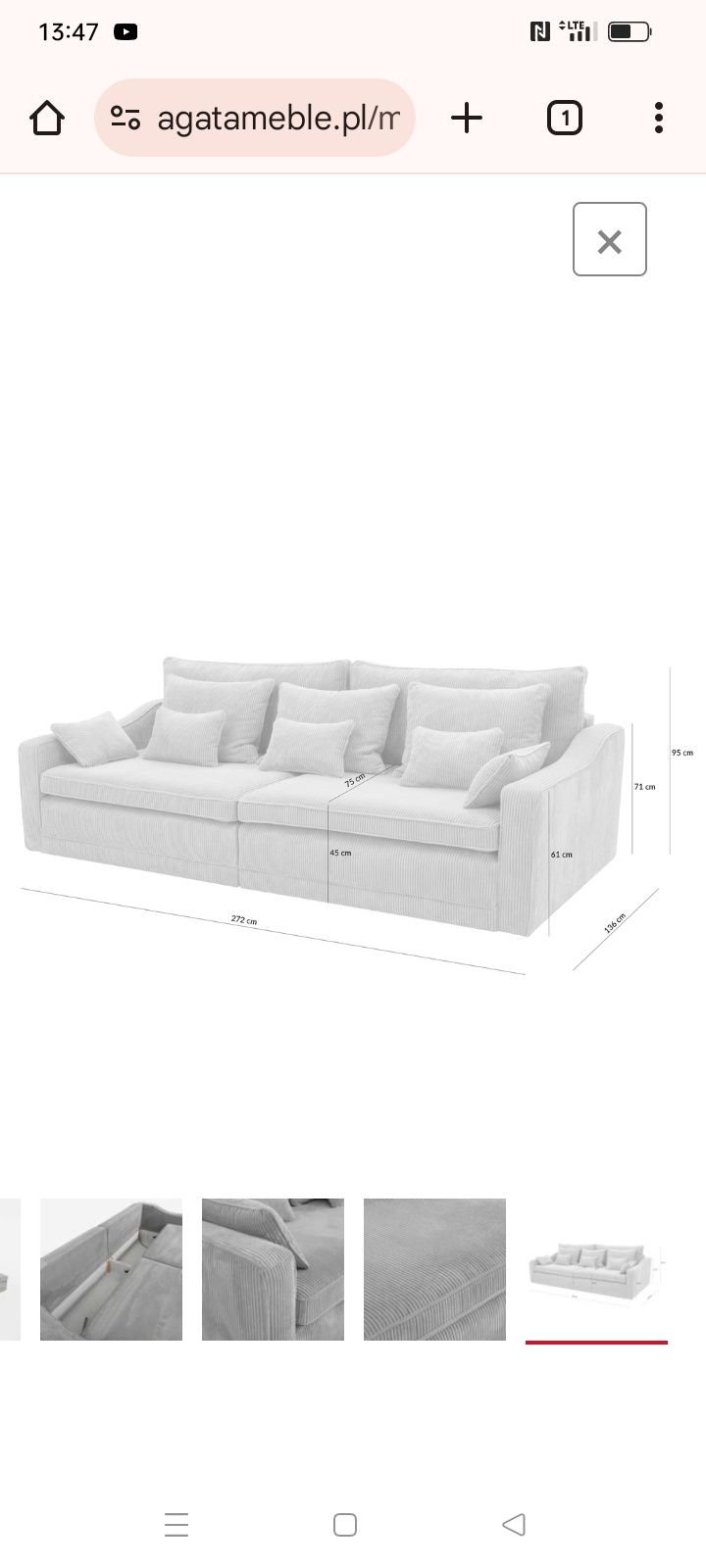 Sofa EVORA 4- osobowa
