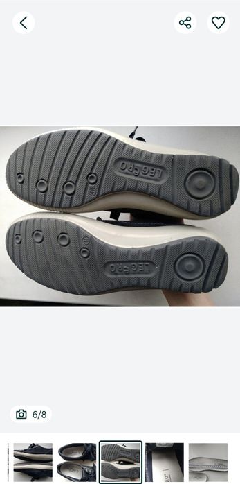 Майже нові фірмові кросівки Legero Австрія р.38 мокасини