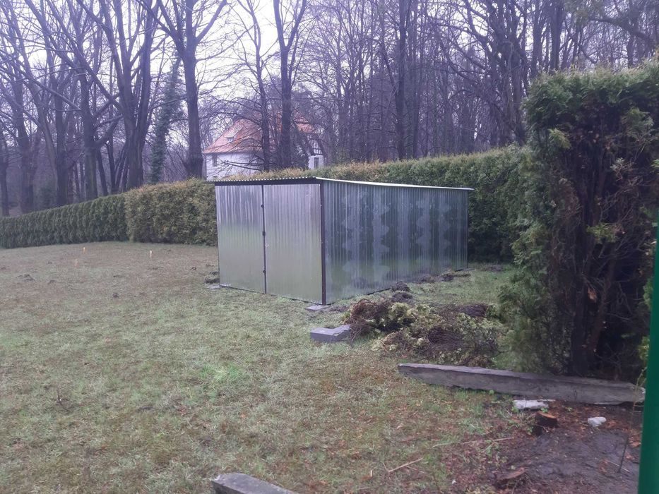 Garaż 3x5 Montaż Garaż blaszany Garaż blaszak na budowe 2x3 4x5 Wiata
