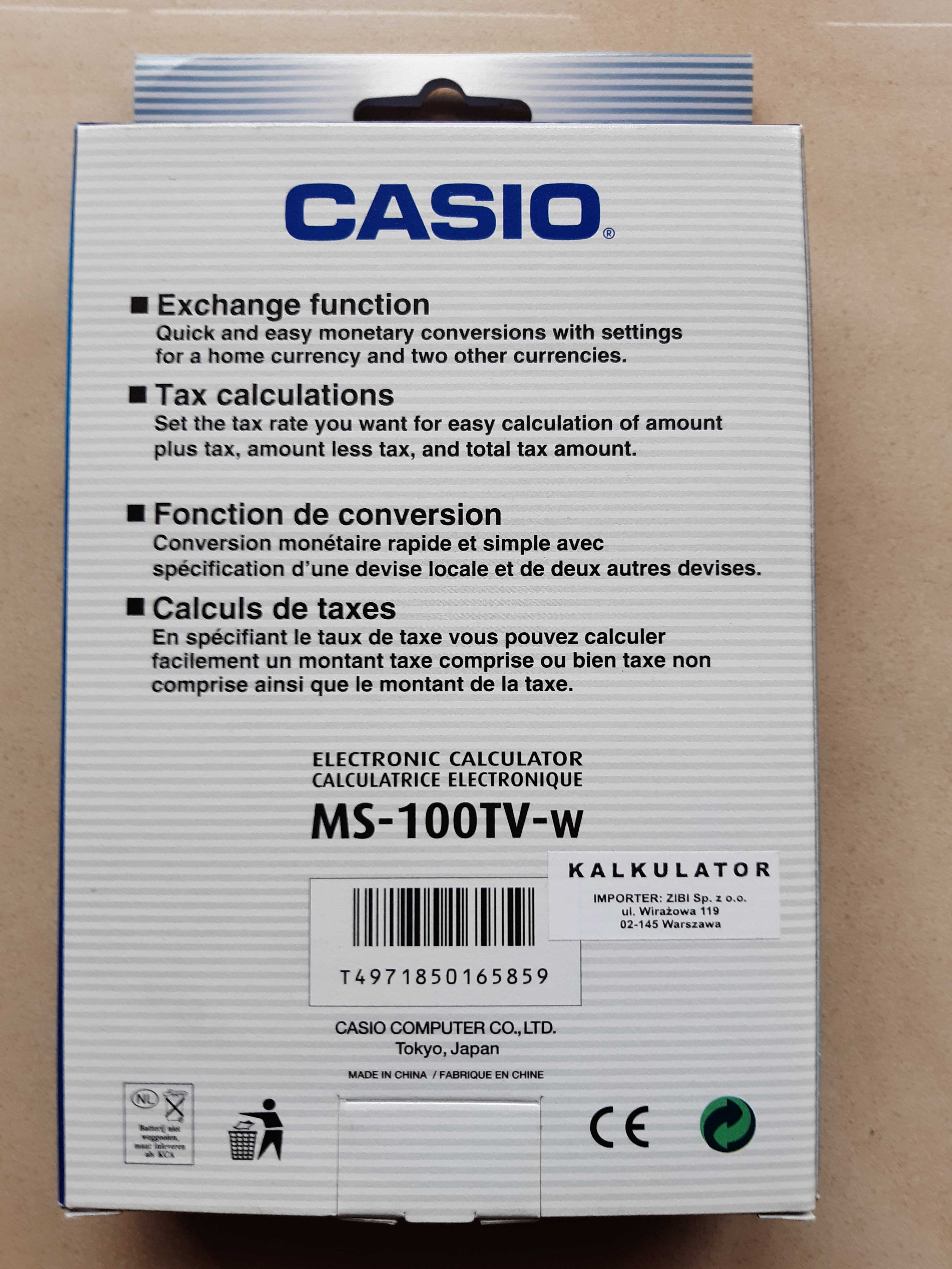 Nowy kalkulator Casio plus nowy zestaw Longerre idealne na prezent.