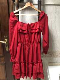 Vestido vermelho seda