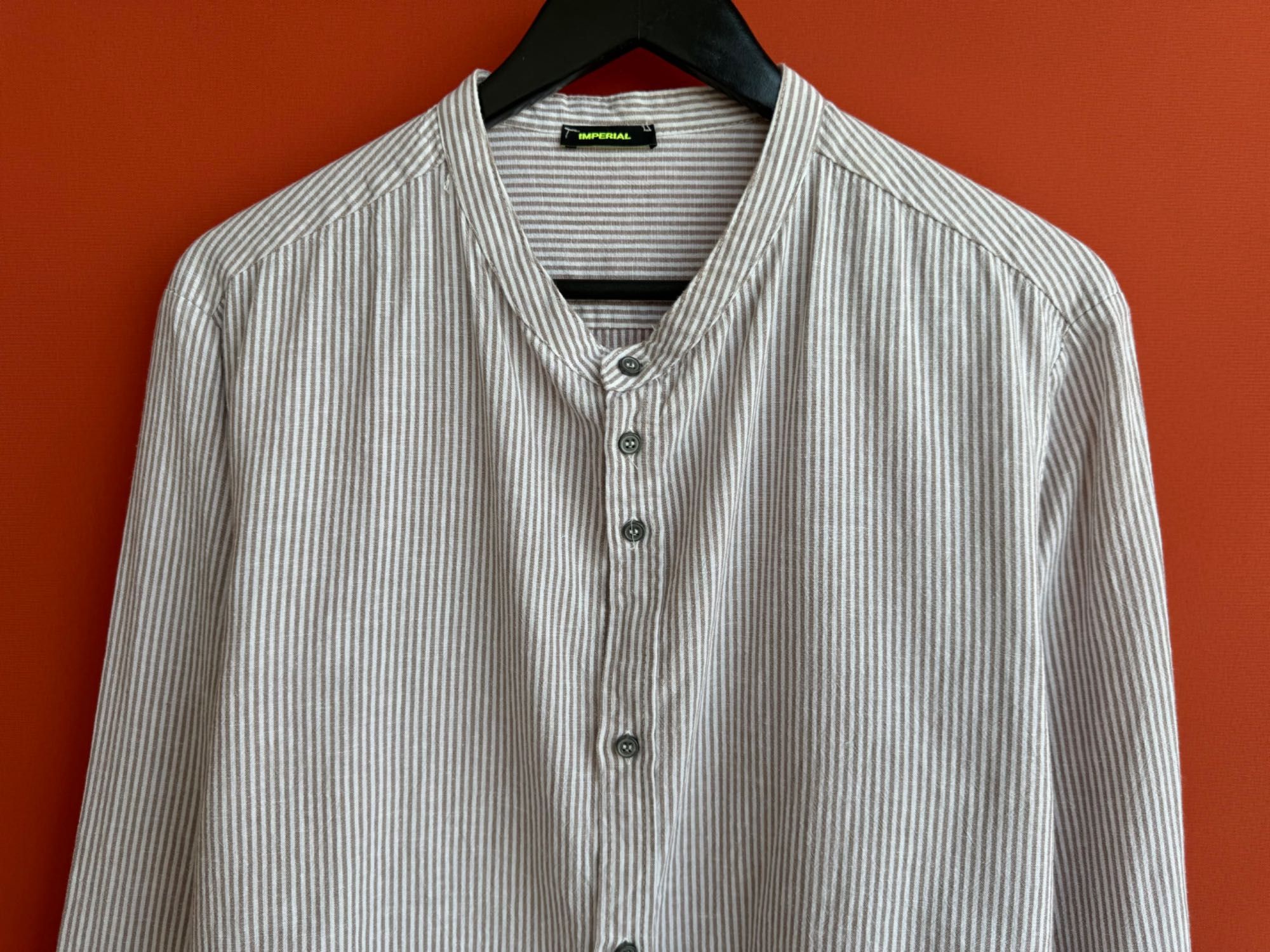 Imperial чоловіча легка лляна сорочка рубашка з льону розмір L XL