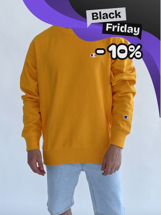 Акція! Світшот Champion жовтий розміру М (L) Новий з бірками!