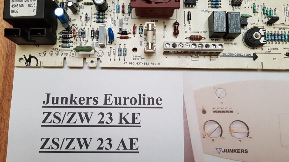 Płyta główna, sterownik Junkers Euroline ZS/ZW 23 KE, ZS/ZW 23 AE