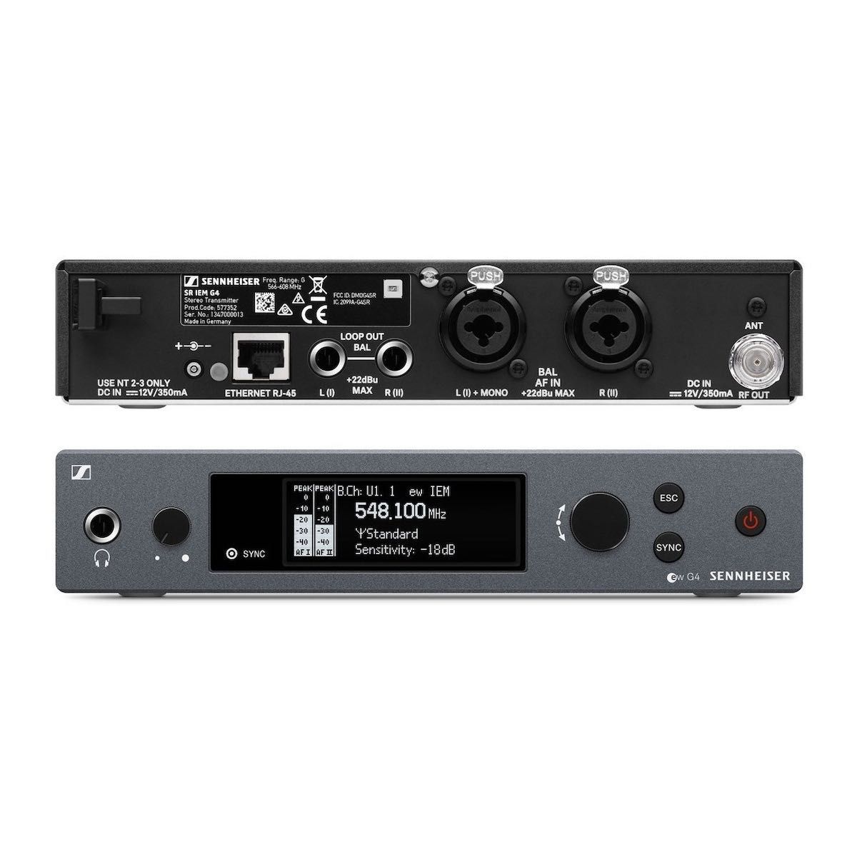 SENNHEISER EW IEM G4-twin-A1  pasmo 470-516 MHz OD RĘKI