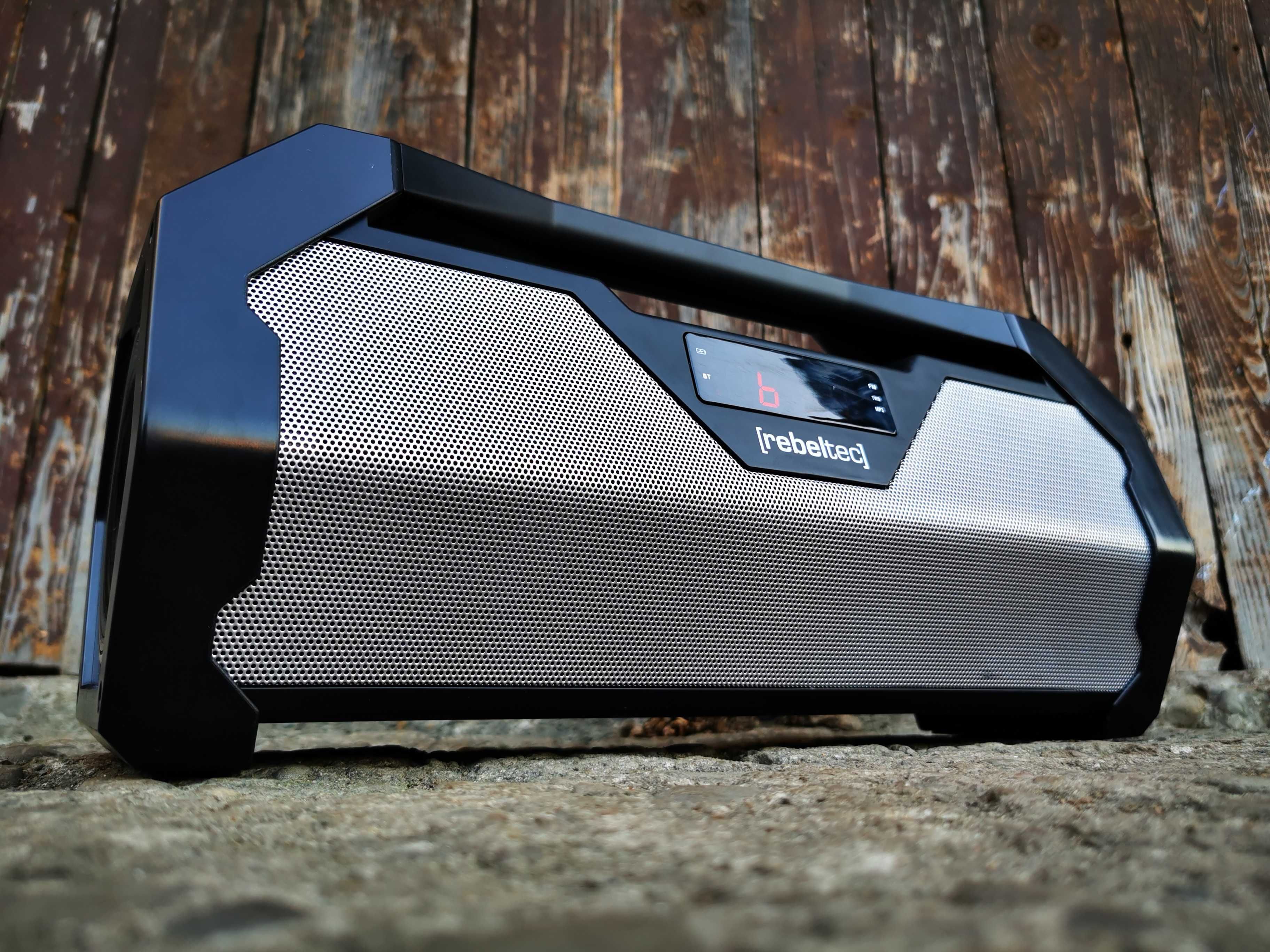 Boombox GŁOŚNIK Bluetooth Subwoofer RADIO ODTWARZACZ MP3 USB Budowlane