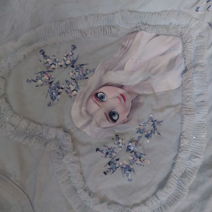 Sukienka Elsa frozen disney 128-134cm karnawał tiul brokat kostium