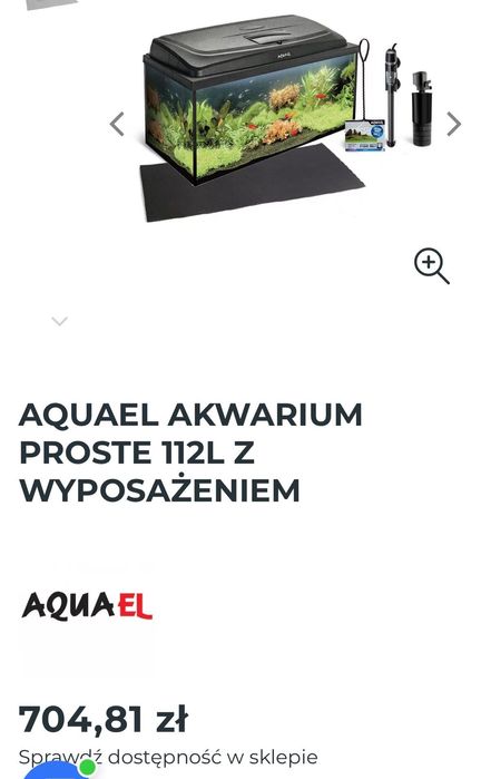 Akwarium 112L, szafka (nowa), Ultramax 1500 (nowy), korzeń XL