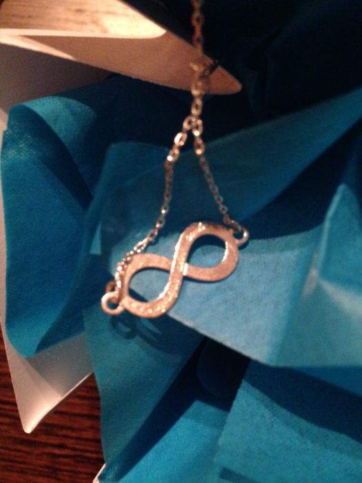 pulseira prata infinito nova