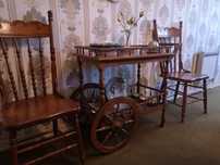 Mobília de sala madeira de carvalho maciço