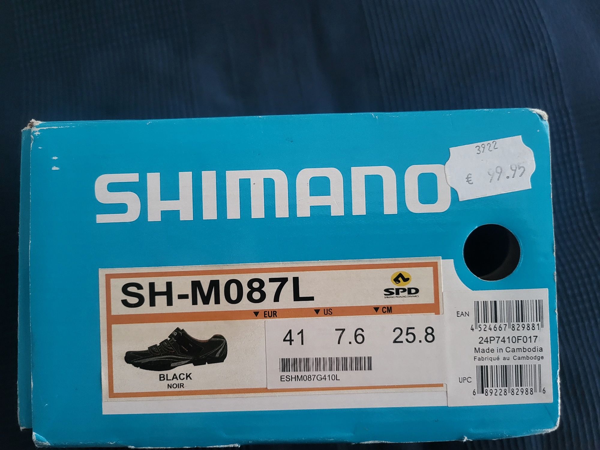 Czarne buty na rower SHIMANO SH-M087L,