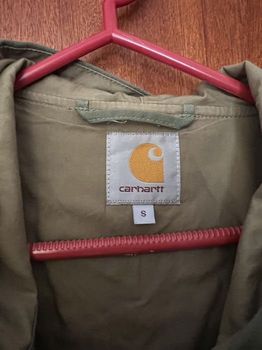 carhartt casaco verde com carapuco
