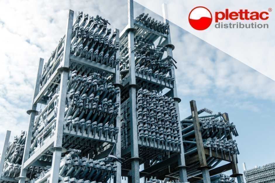 Rusztowania elewacyjne PRODUCENT – pow. 60m2, wys. 6m Plettac Pletak